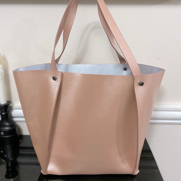 NWOT Neiman Marcus pearl pink Tote bag - Picture 2 of 7